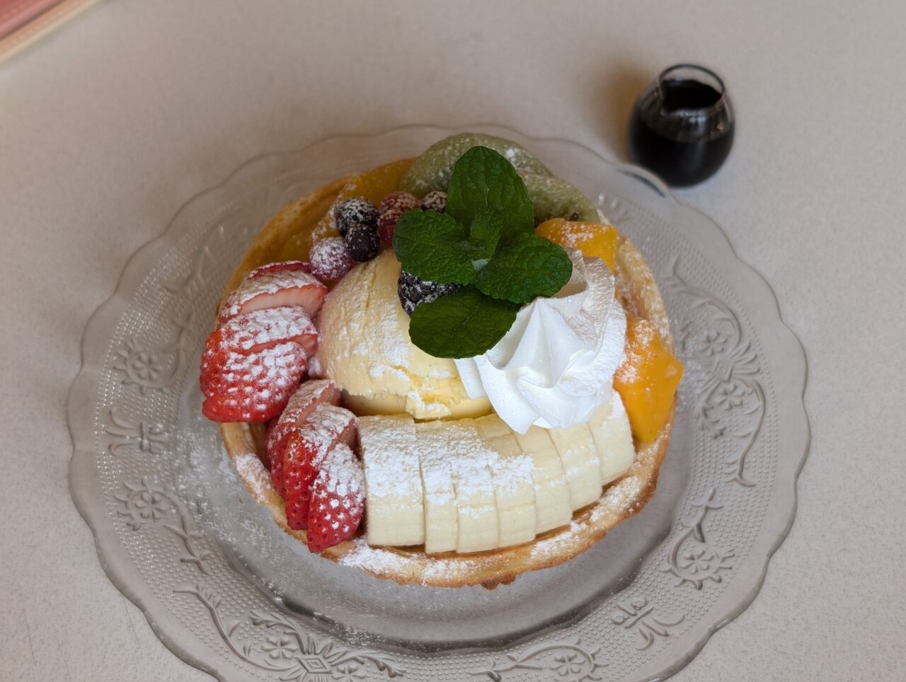 【別府市】かわいいが溢れている『コトリカフェ』のフルーツ盛りもりワッフル