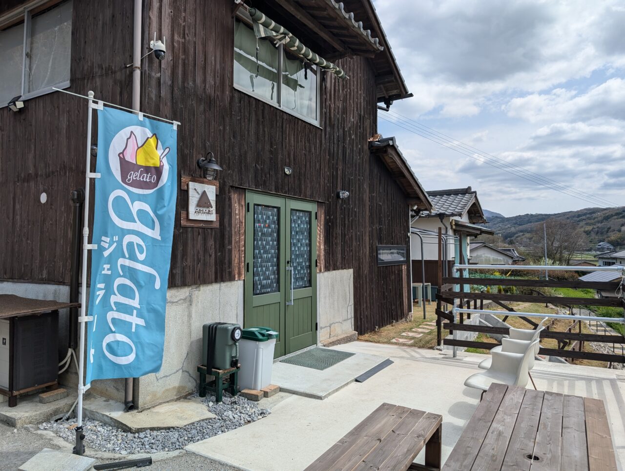 お店前
