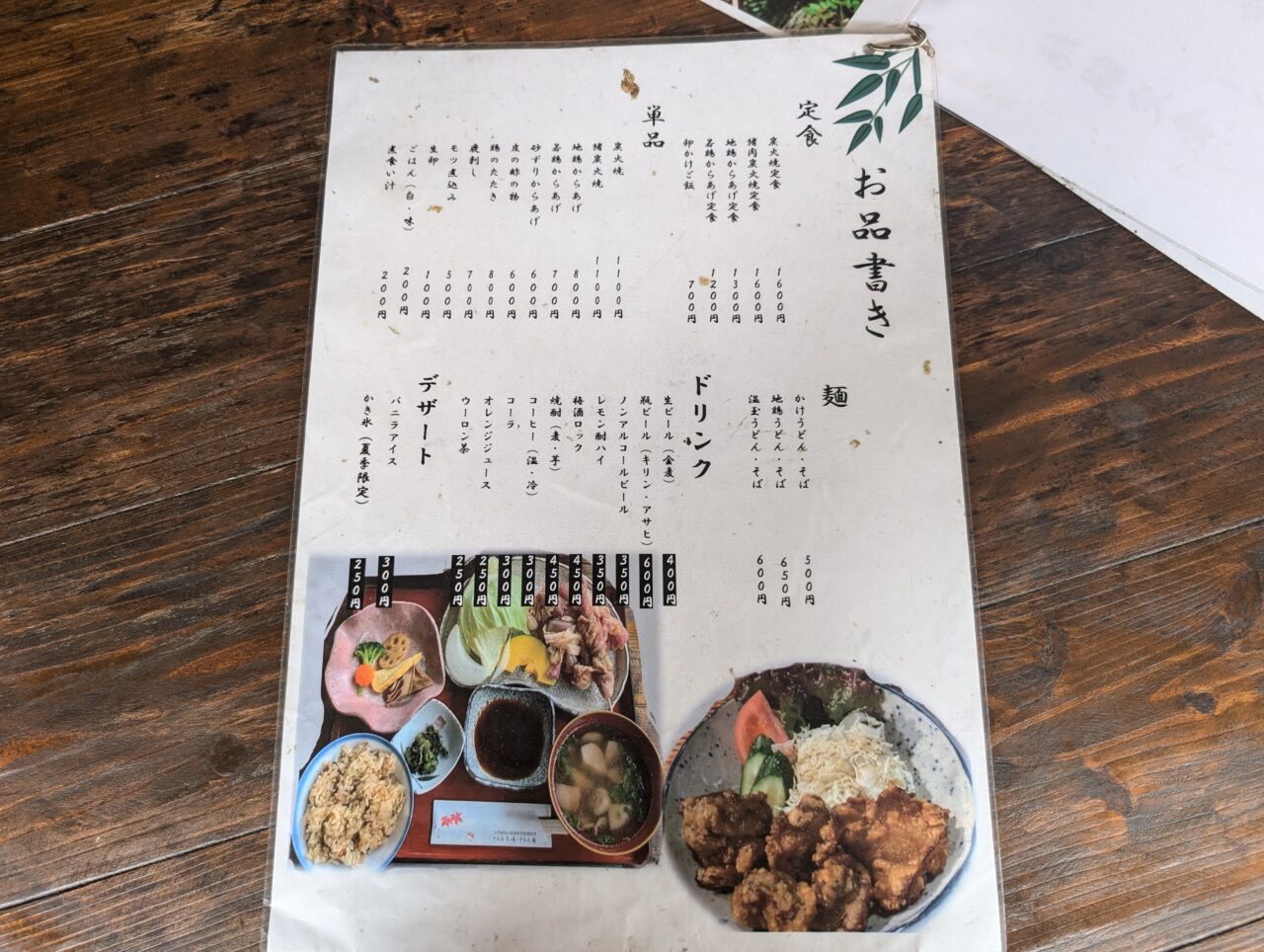 メニュー