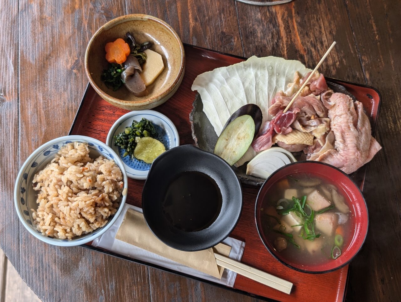地鶏定食