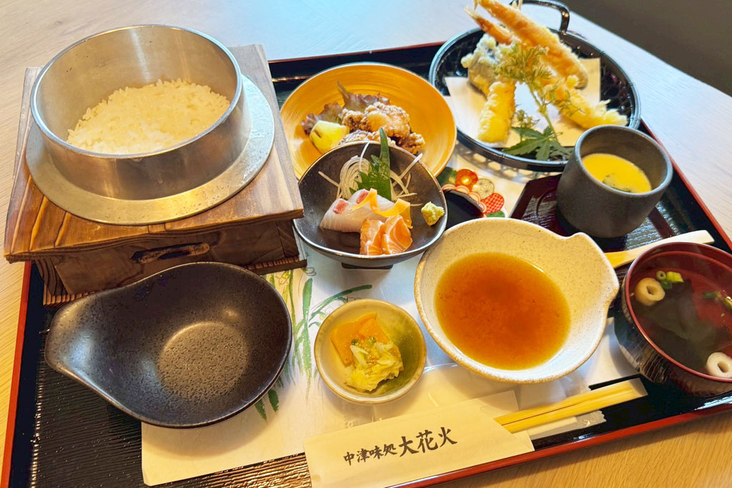 【中津市】『中津味処 大花火』牛神に5月23日オープン! 羽釜ごはんが自慢の和食処です