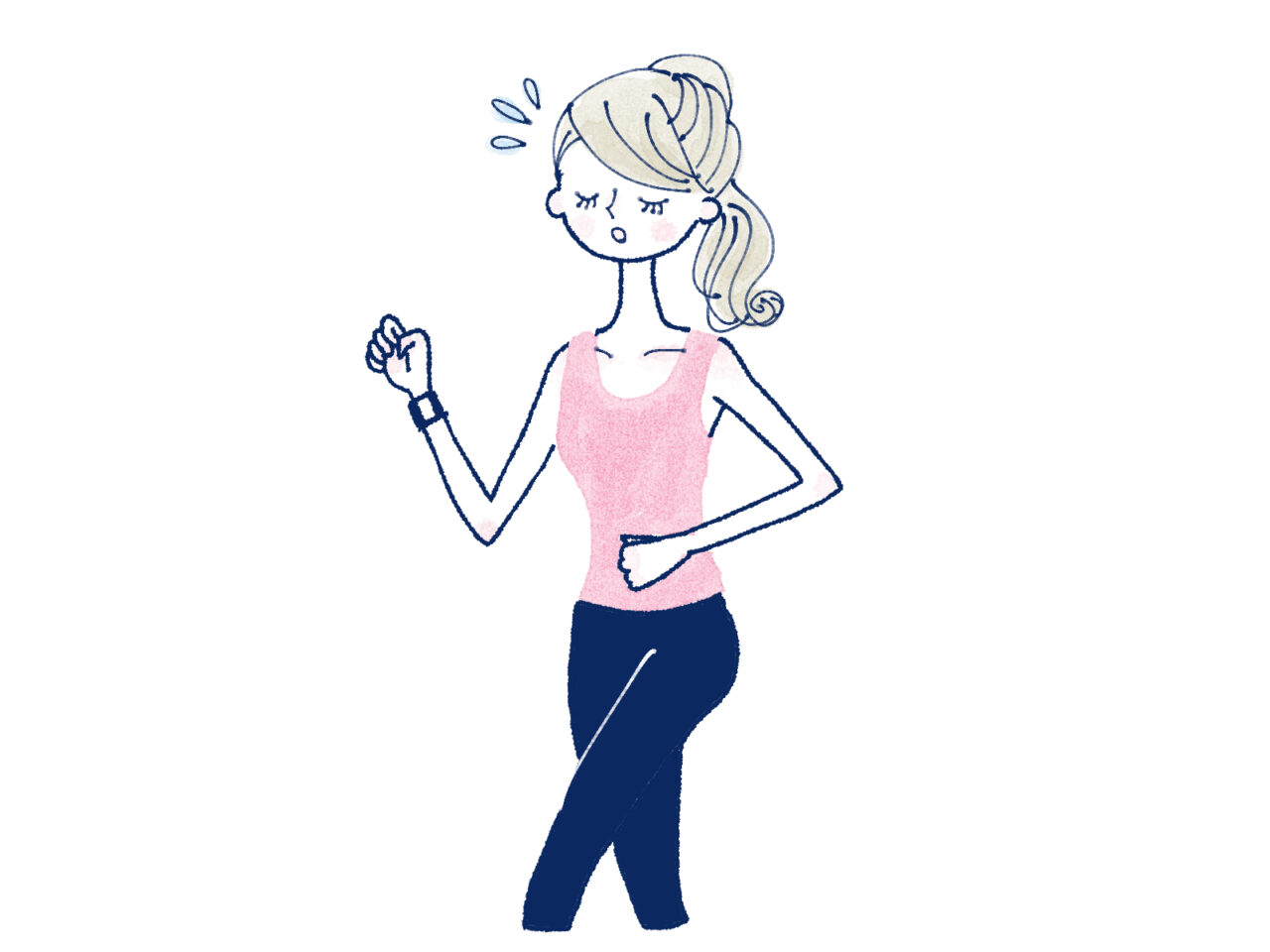 スポーツをしているイラスト