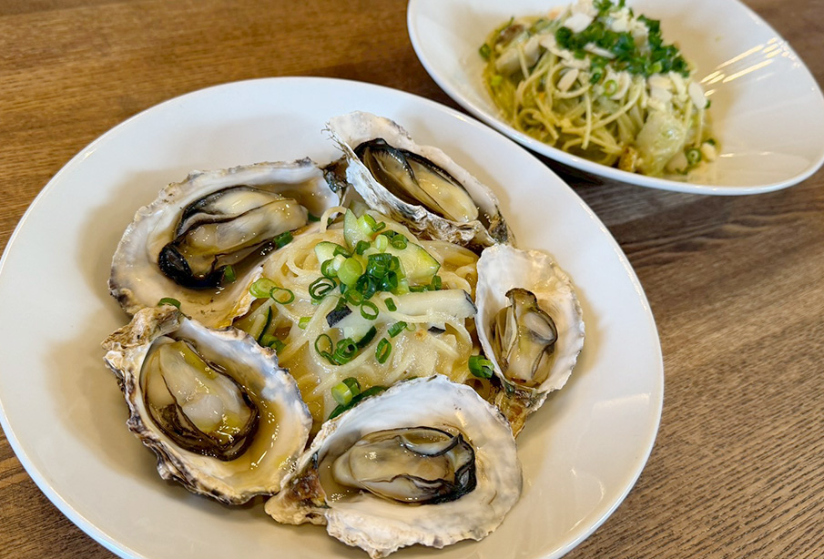 【宇佐市】『restaurante RICO TACNA(リーコ・タクナ)』豊前一粒ガキの大根クリームソース&ホタテ貝のネギベーゼを味わう