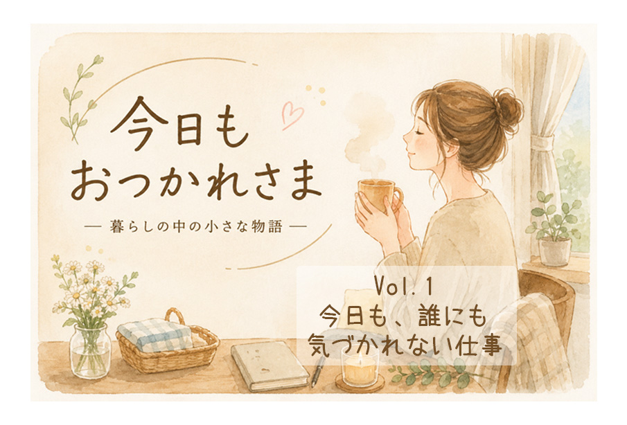 【今日も、おつかれさま 】「今日も、誰にも気づかれない仕事」