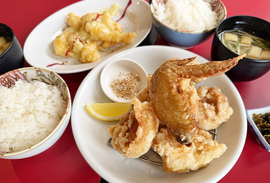 【京都郡みやこ町】『町中華 笑びす屋』でボリューム満点ランチ!唐揚げ・餃子・エビマヨの人気中華を堪能